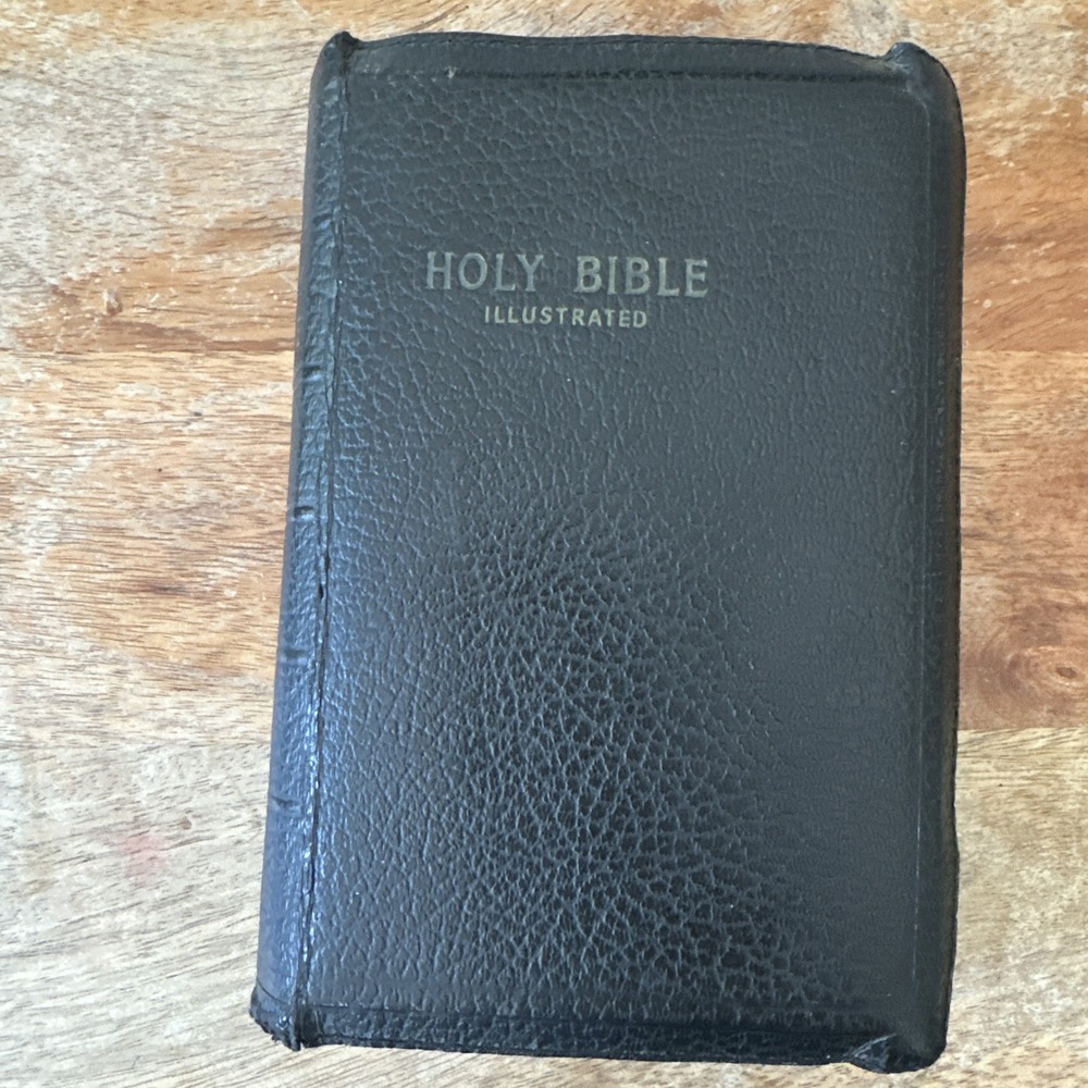 Vintage Holy Bible Illustrated KJV  Zipper World Publishing Ephemera 1930s